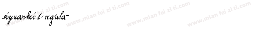 siyuanheit regula字体转换